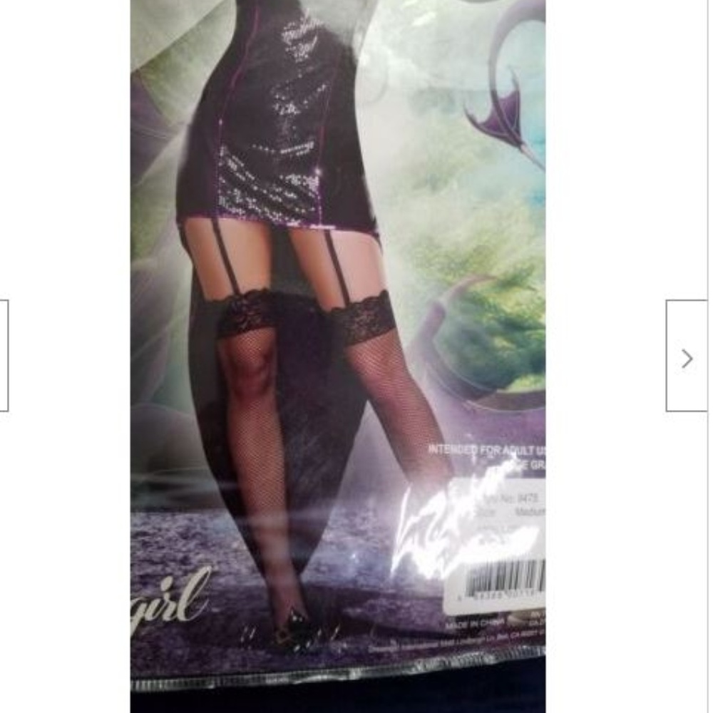 Queen Of Darkness Halloween Costume Adult Horns S - Picture 4 of 8